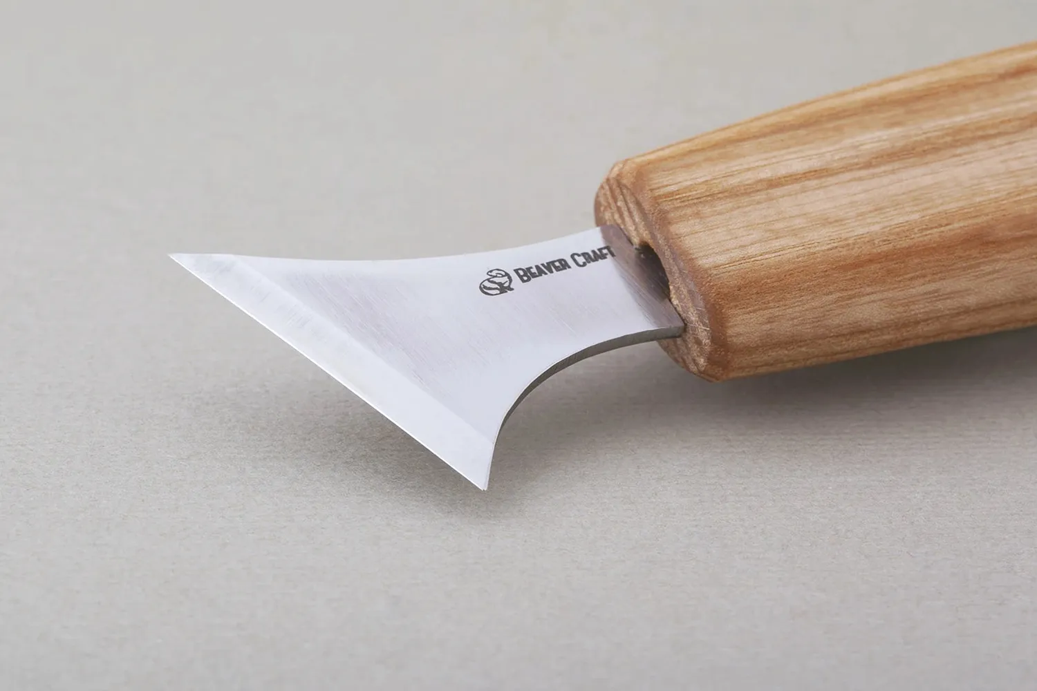 BeaverCraft C10 chip carving snittekniv bred klinge blødt træ
