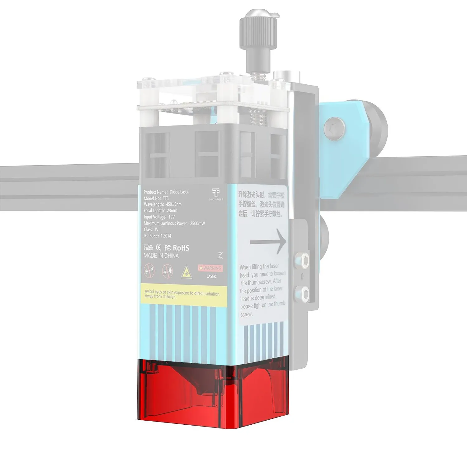 TwoTrees TTS laserhoved cover beskyttelse 1 stk
