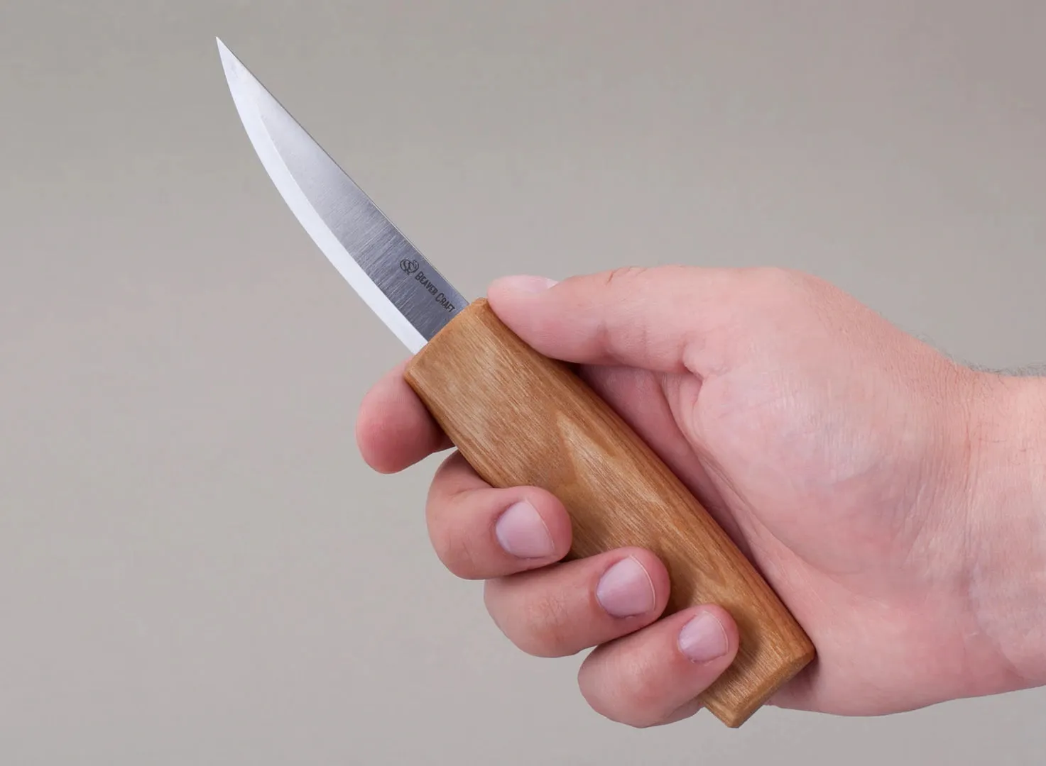 BeaverCraft C4M sløjdkniv langt blad træskæring