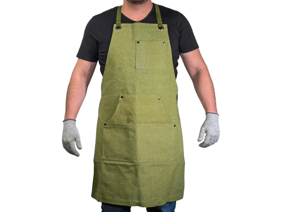 BeaverCraft AP1 arbejdsforklæde canvas grøn universal