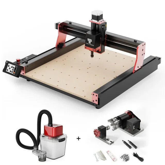 Two Trees TTC450 PRO CNC-router sæt med 4. akse og M1