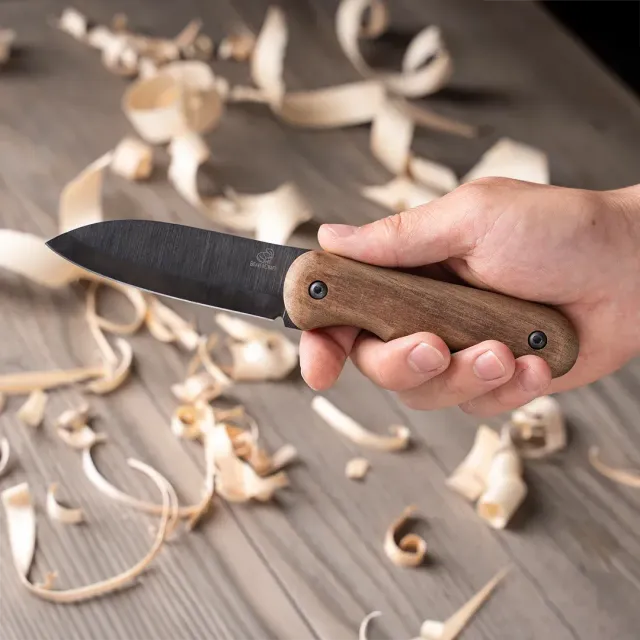 BeaverCraft Shadow BSH5 bushcraftkniv sort compact