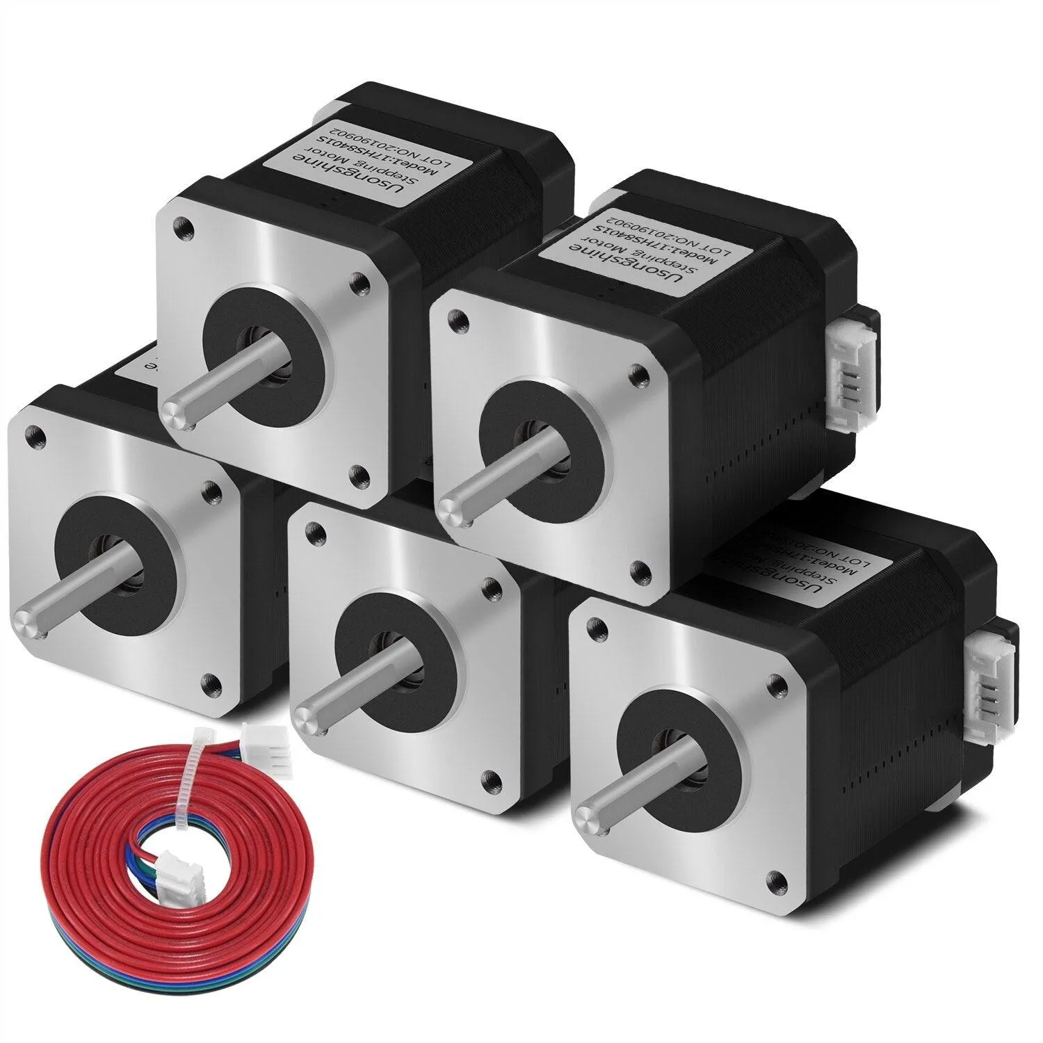 Two Trees Nema 17 stepmotor 17HS8401S 5 stk 1,5A