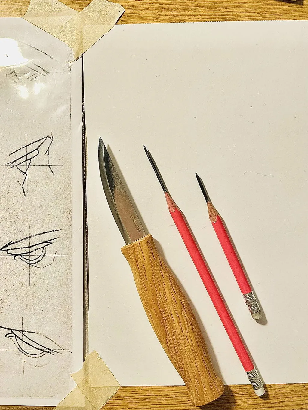 BeaverCraft C4 sloyd snittekniv lang klinge grovarbejde