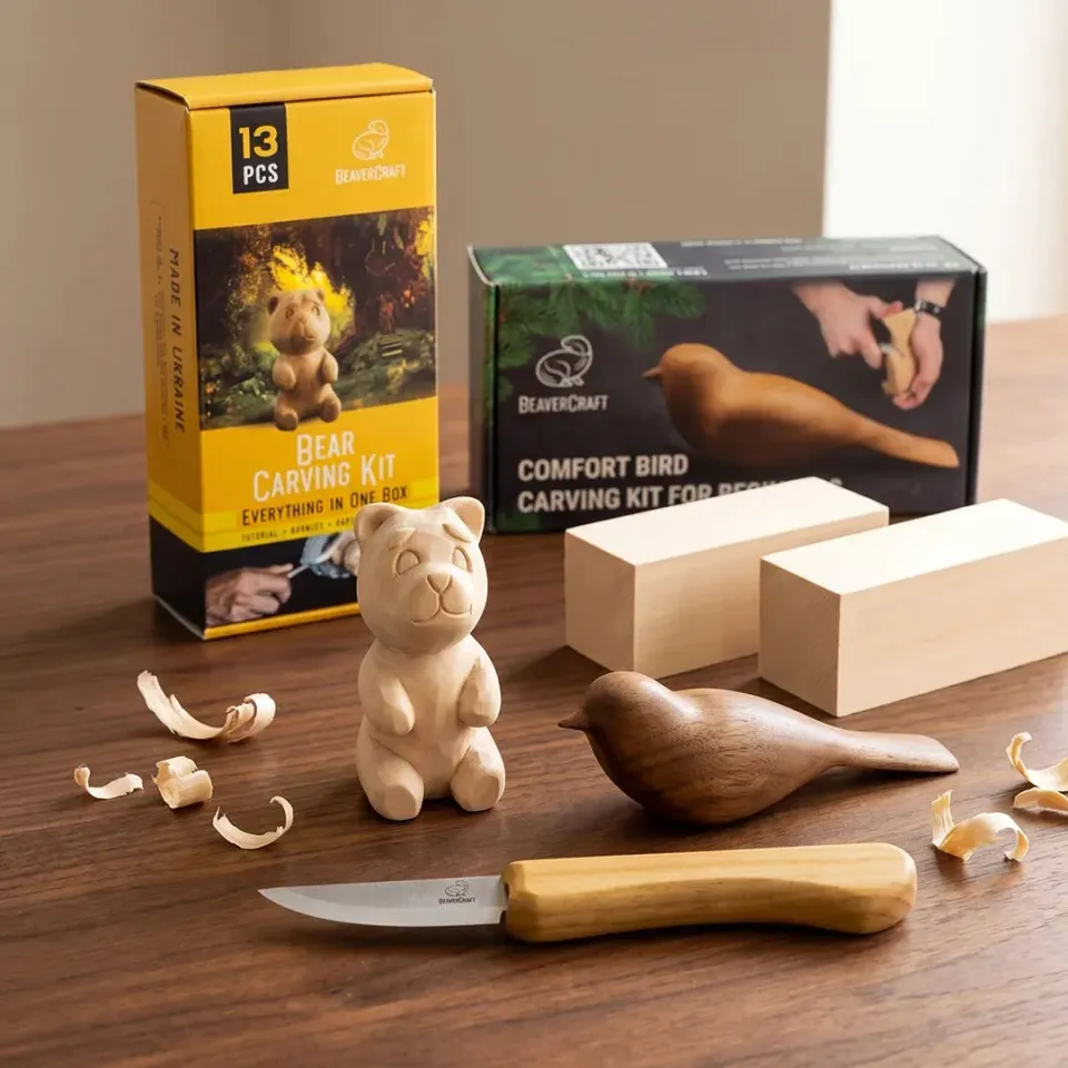 BeaverCraft Bird Bear fugl bjørn snittesæt bundle