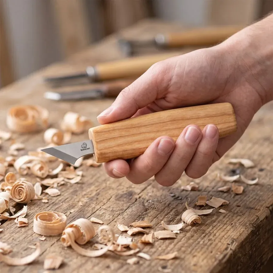 BeaverCraft C11S chip snittekniv lille klinge 45 grader