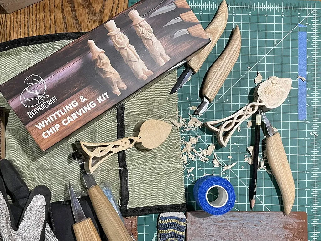 BeaverCraft S06 snittesæt 3 knive chip carving