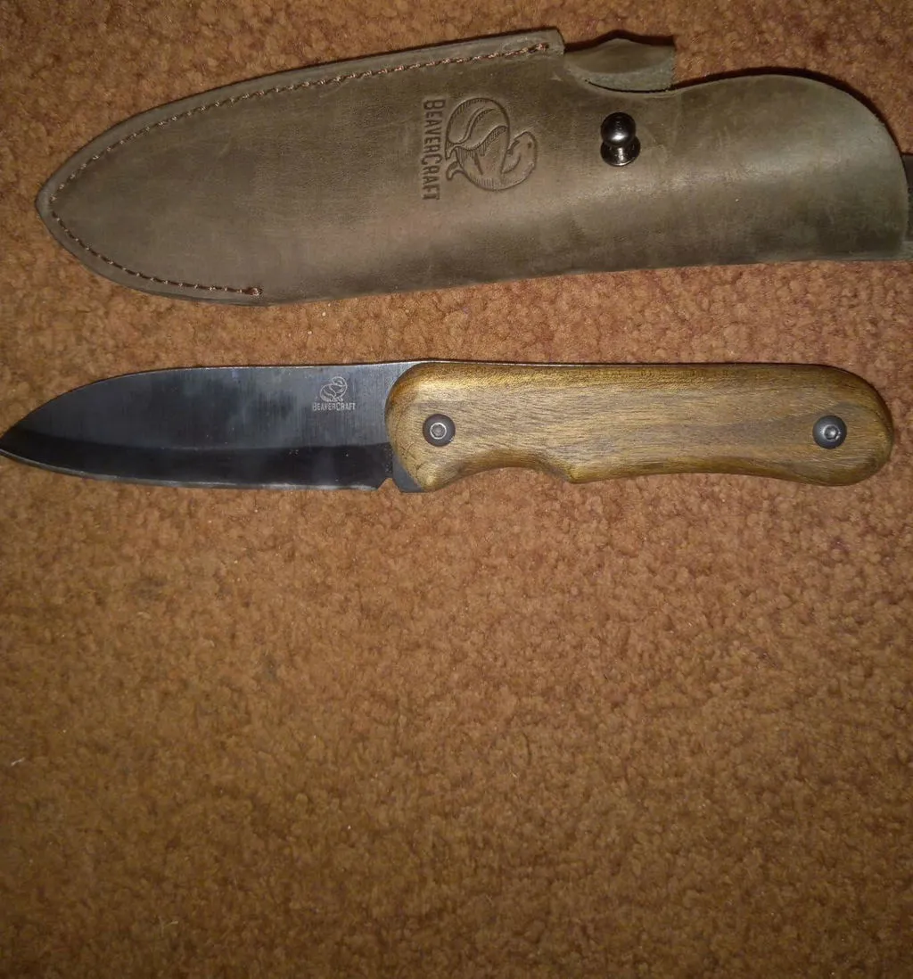 BeaverCraft Shadow BSH5 bushcraftkniv sort compact