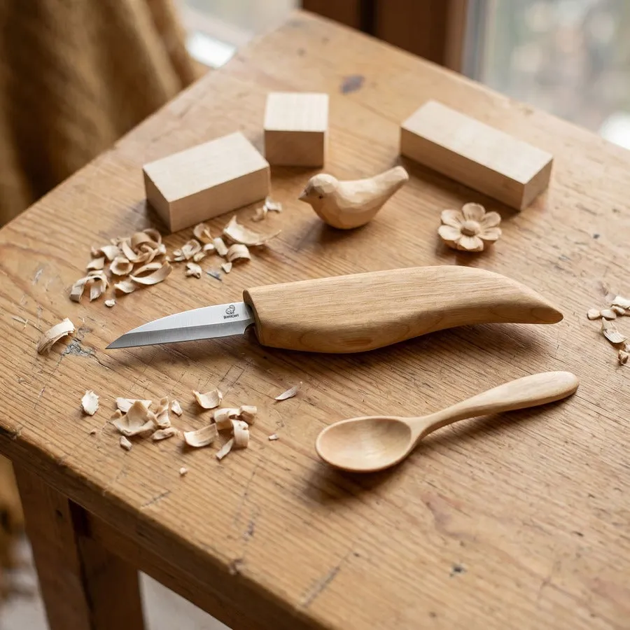 BeaverCraft C16 snittekniv grov asketræ stål