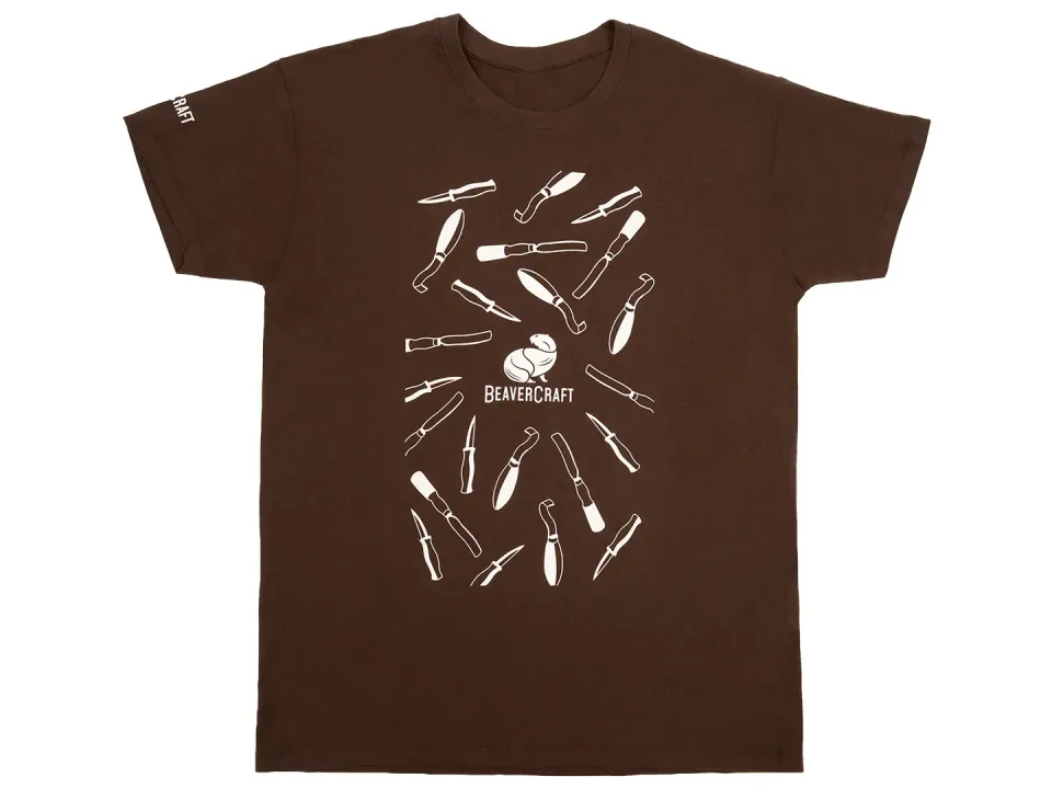BeaverCraft T-shirt kvinder brun bomuld
