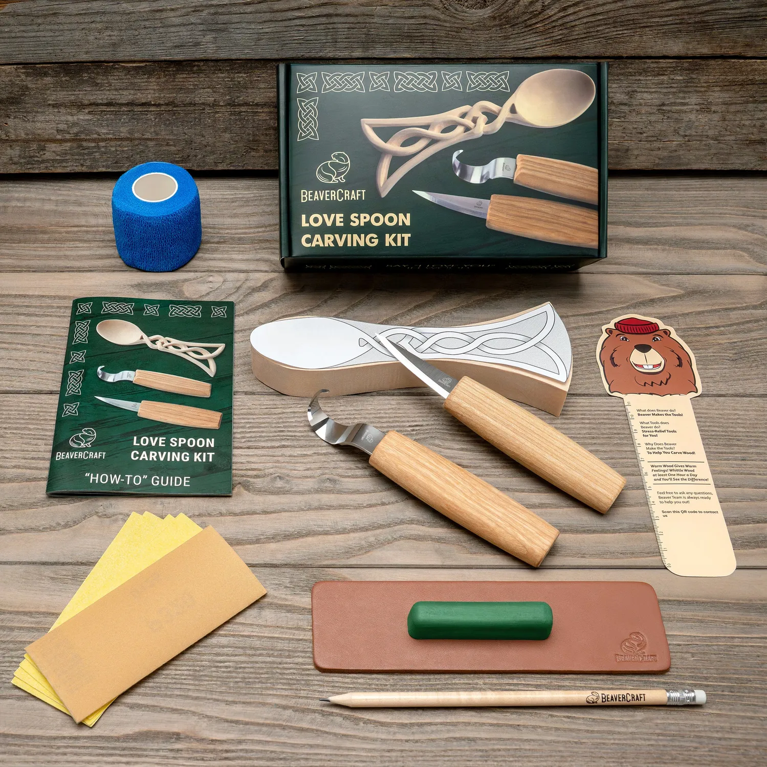 BeaverCraft snittesæt træ DIY 9 kits gave