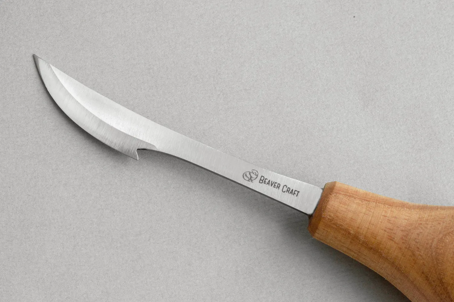 BeaverCraft C17P snittekniv palmegreb kulstofstål buet