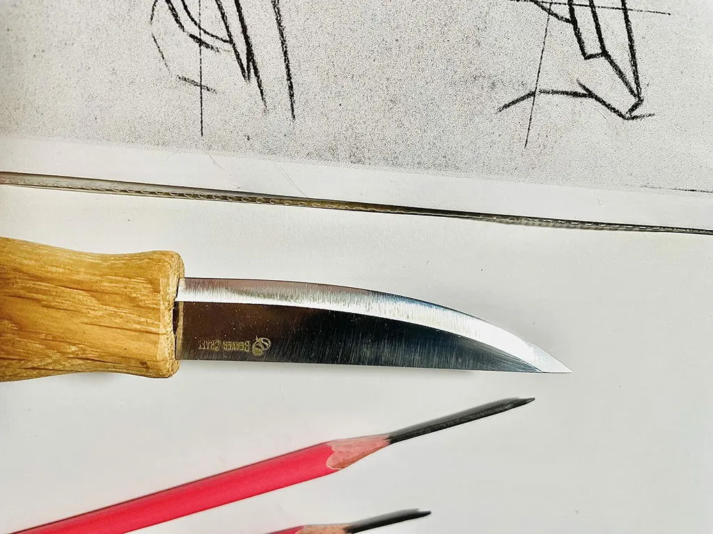 BeaverCraft C4 sloyd snittekniv lang klinge grovarbejde
