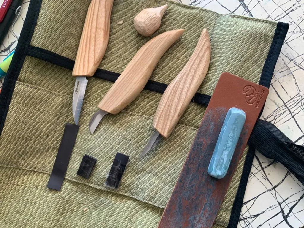 BeaverCraft S06 snittesæt 3 knive chip carving