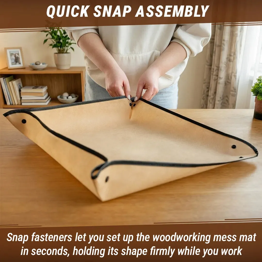 BeaverCraft arbejdsmåtte spånopsamler 50x50 beige