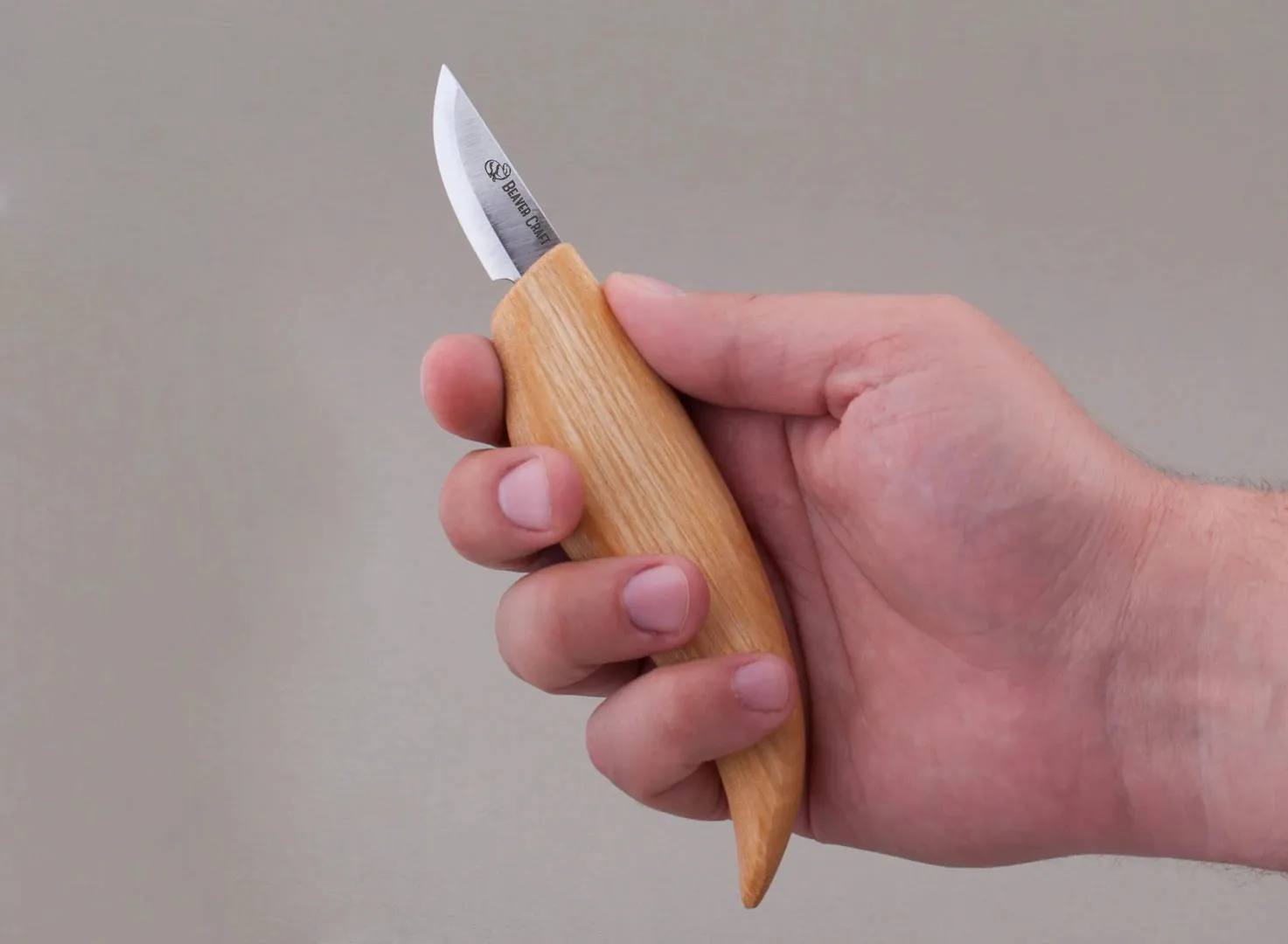 BeaverCraft C3 sloyd snittekniv ske og detaljer blødt træ