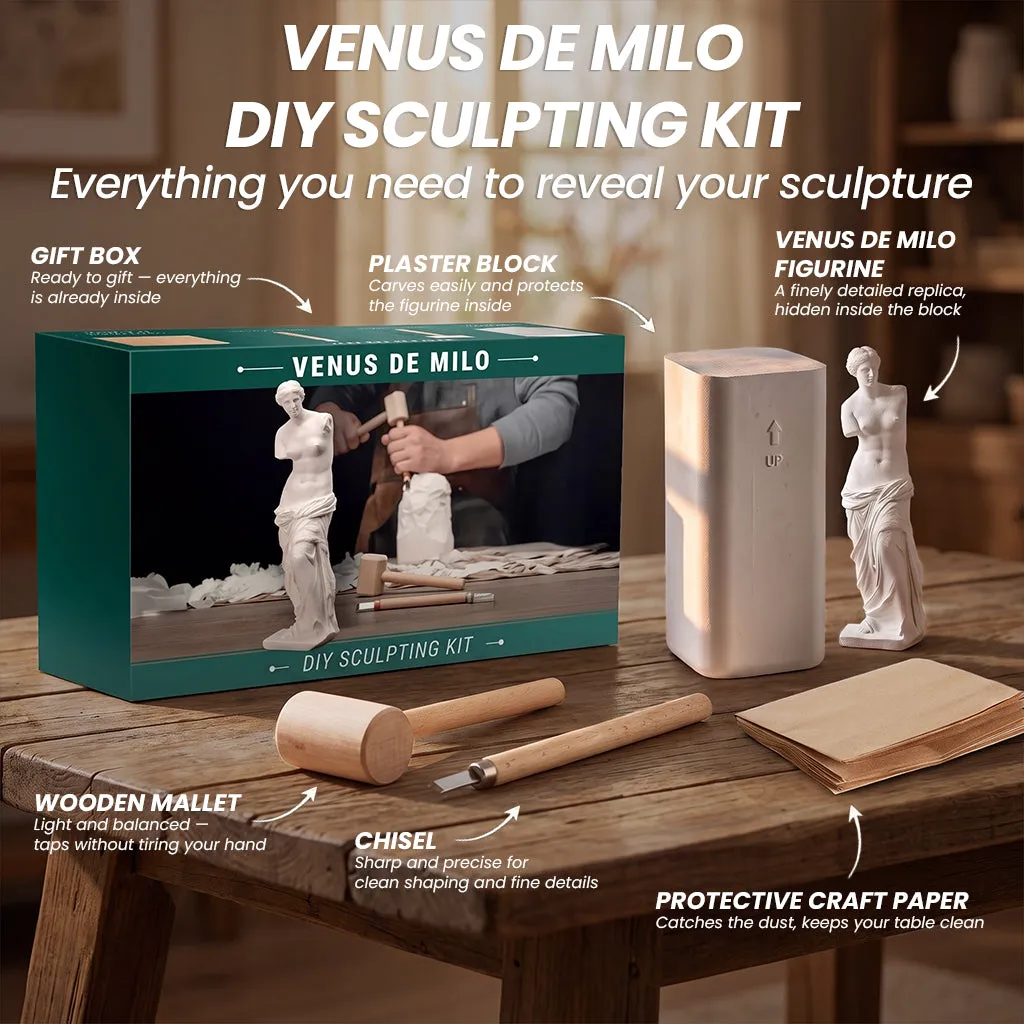BeaverCraft Venus de Milo skulptursæt gipsblok figur