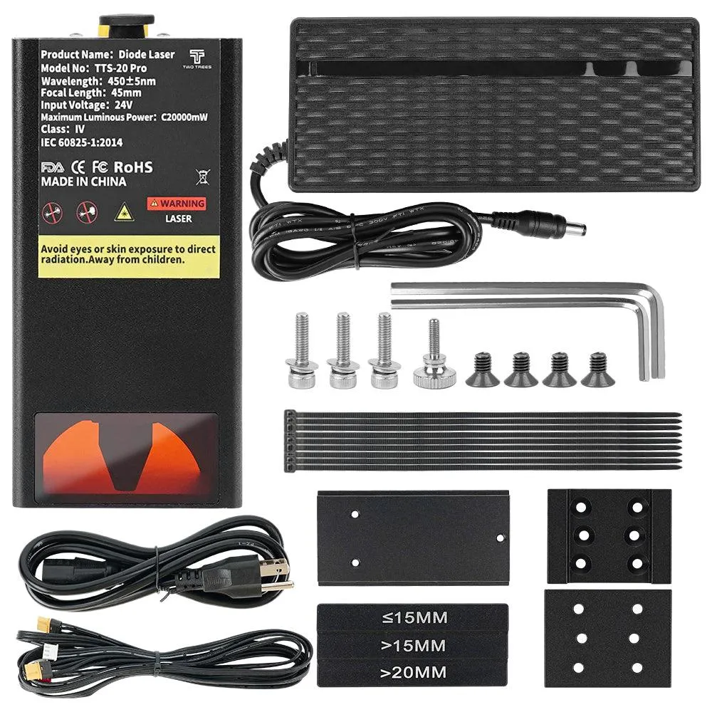 Two Trees TTS 20W lasermodul til TTS-20 Pro