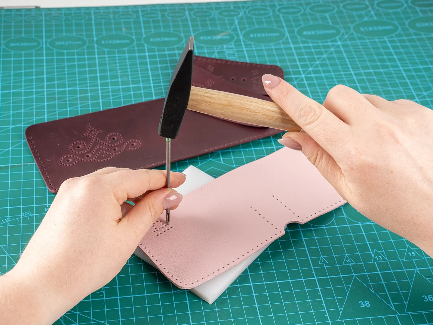 BeaverCraft Wallet lædersæt pung Forest Brown