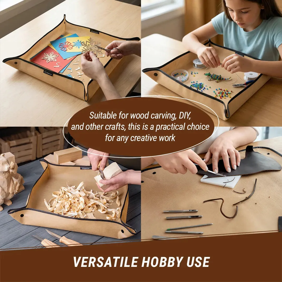 BeaverCraft arbejdsmåtte spånopsamler 50x50 beige