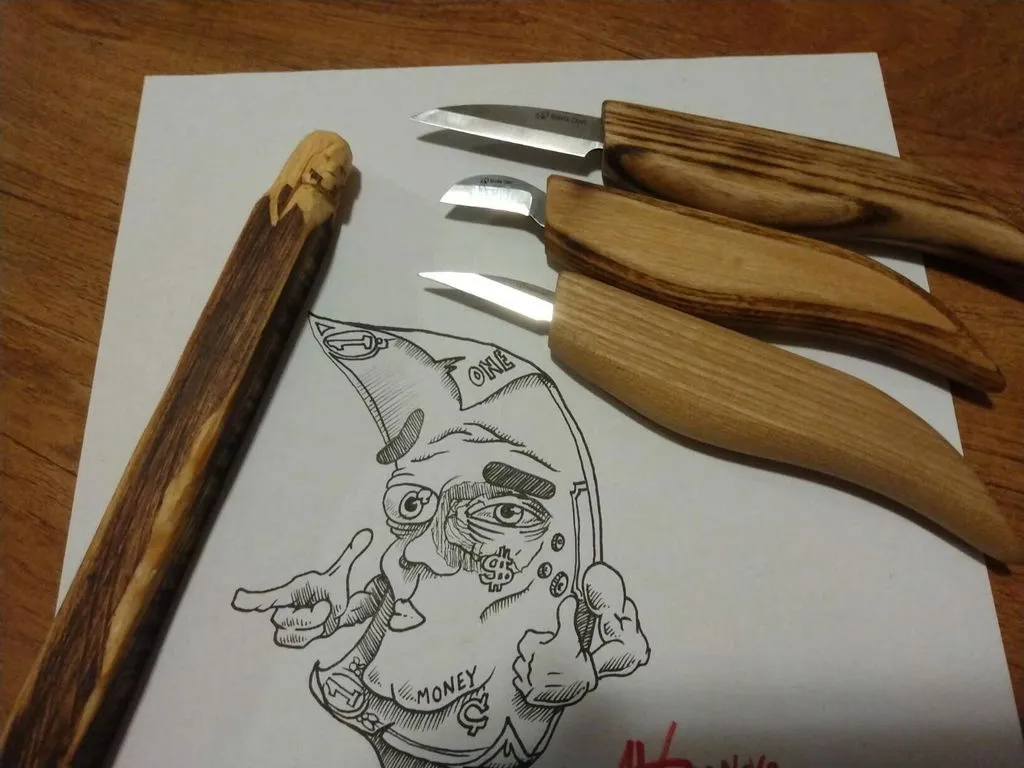 BeaverCraft S06 snittesæt 3 knive chip carving