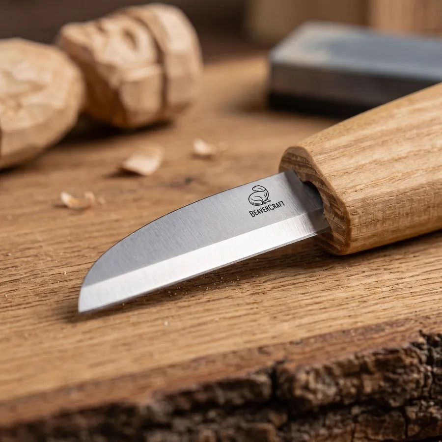 BeaverCraft C5 snittekniv 50 mm asketræskaft