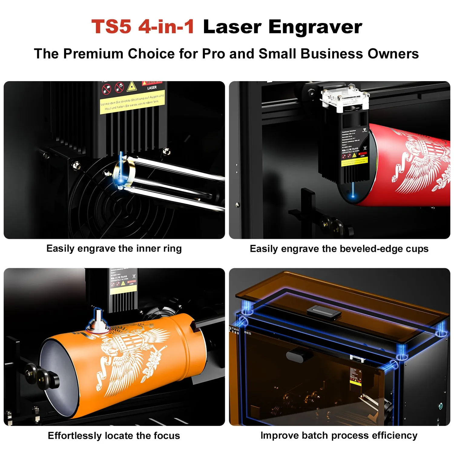 TWO TREES TS5-7W Lasergraver Lukket 7W EU
