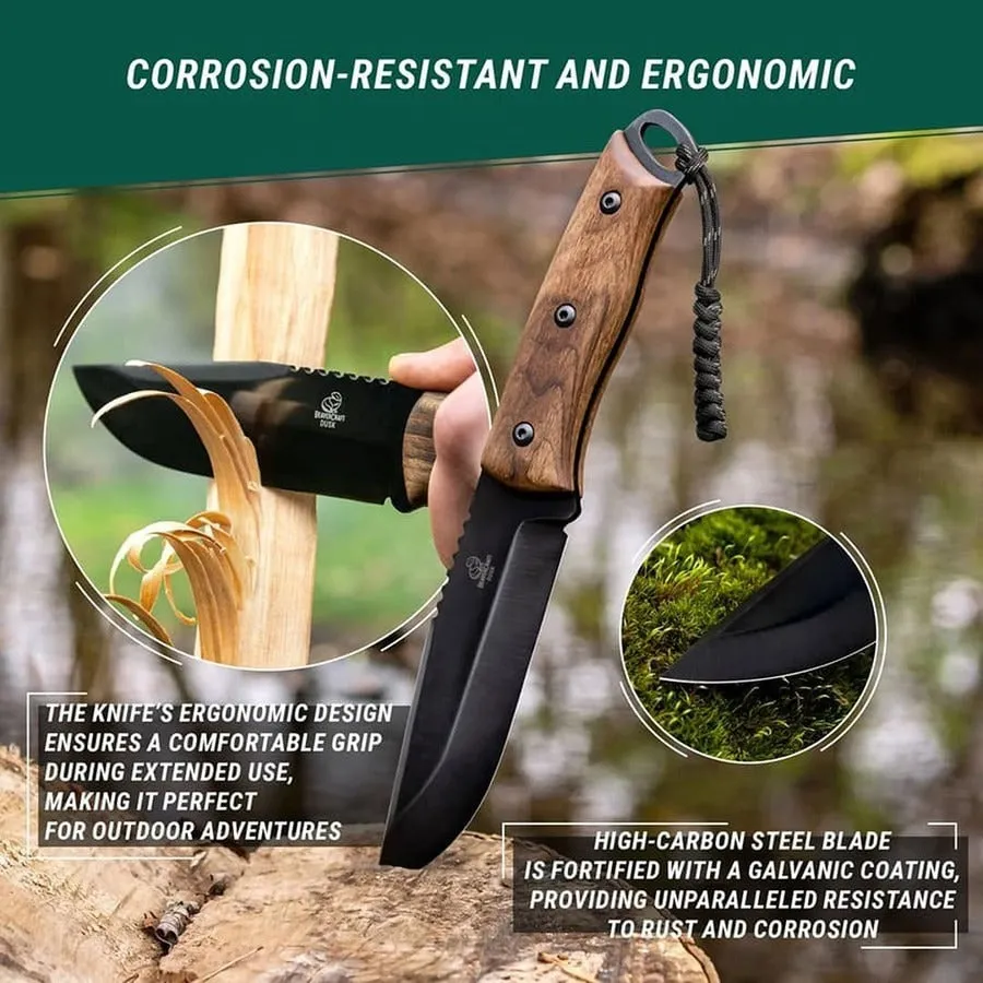 BeaverCraft Dusk bushcraftkniv carbon med ildstål