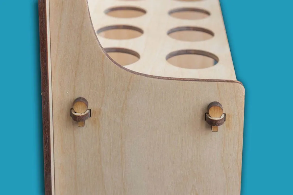 BeaverCraft værktøjsholder mørk 10 rum træ