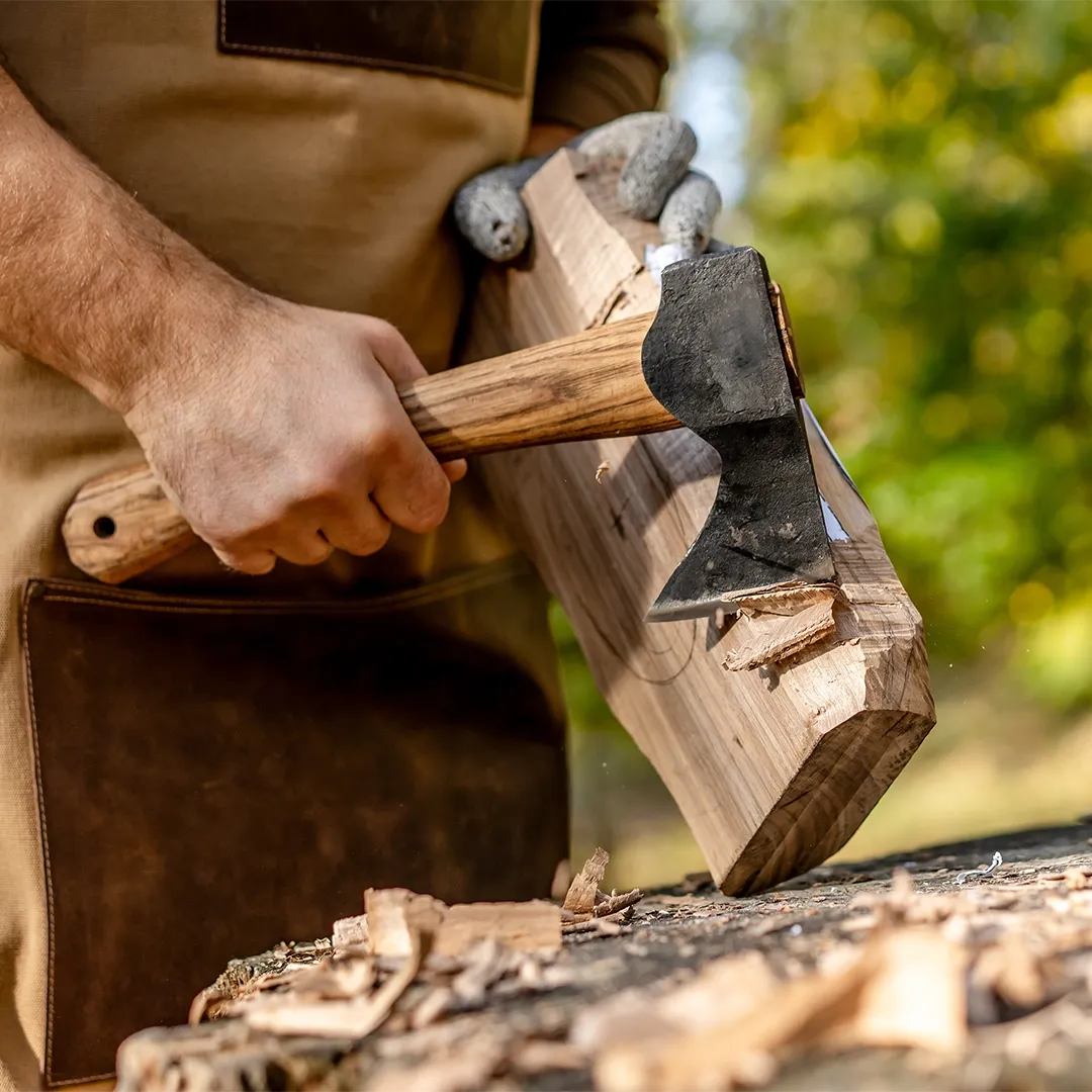 BeaverCraft AX1 snitteøkse bushcraftøkse med skede