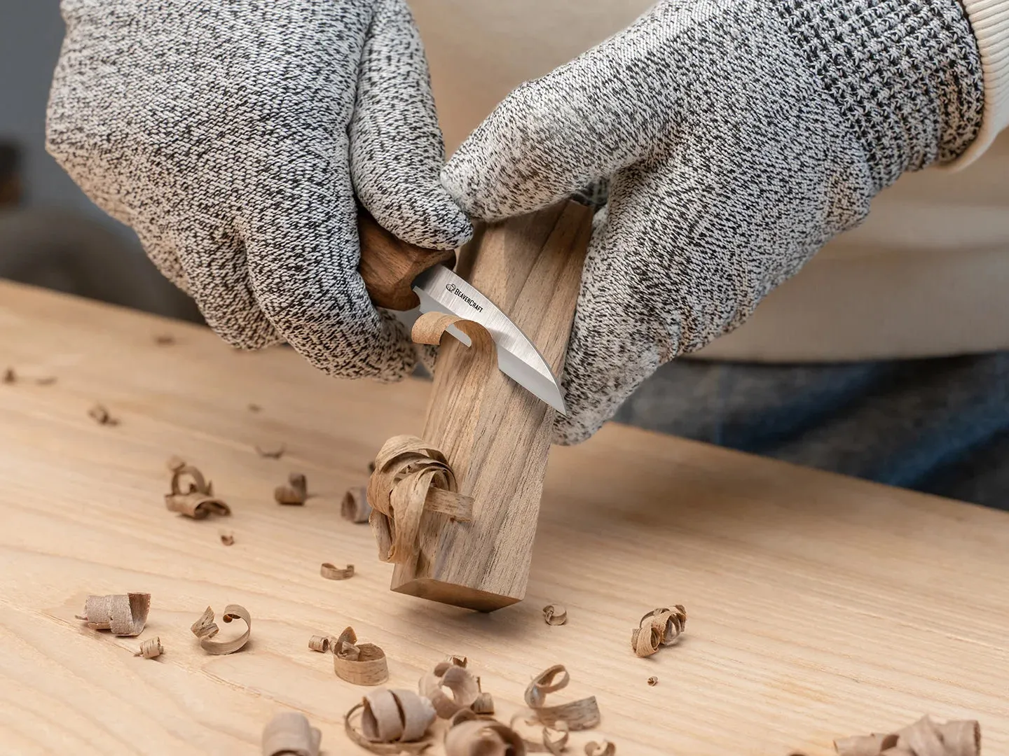 BeaverCraft BW7 Walnut snitteklodser 7 stk valnød