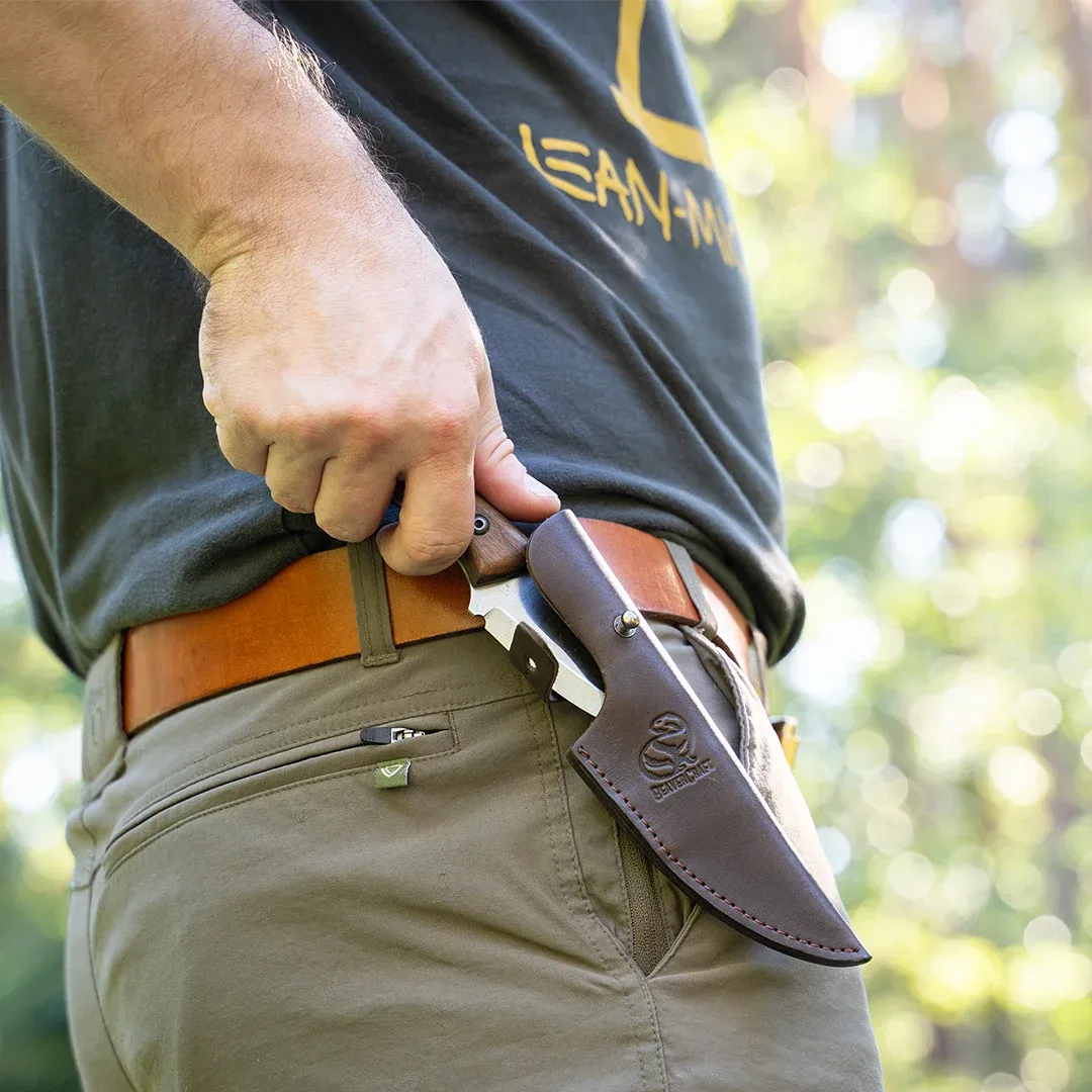 BeaverCraft BSH7 Wild Harvest bushcraftkniv læderskede