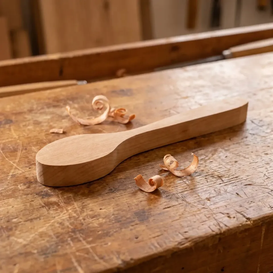 BeaverCraft B9 suppeske-emne kirsebærtræ 280 mm elegant