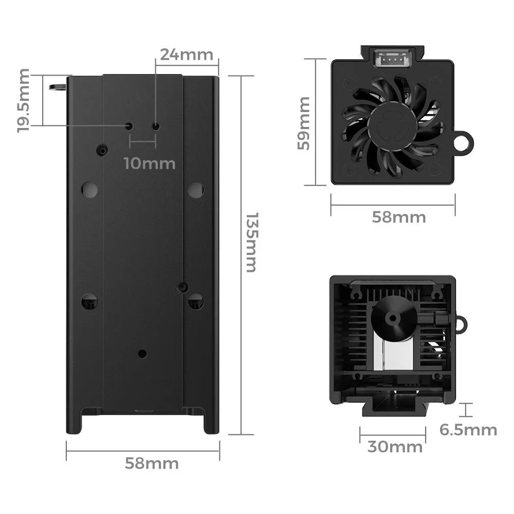 Two Trees TTC450 20W lasermodul til gravering