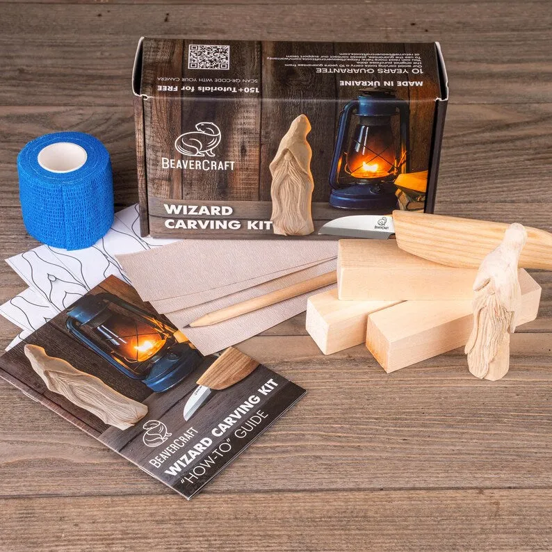 BeaverCraft snittesæt træ DIY 9 kits gave