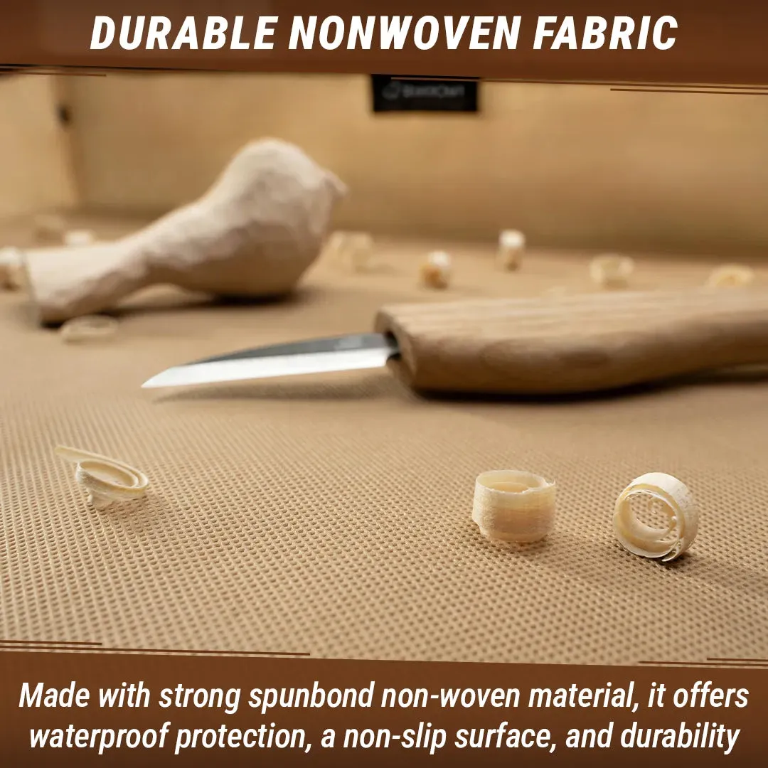 BeaverCraft arbejdsmåtte spånopsamler 50x50 beige