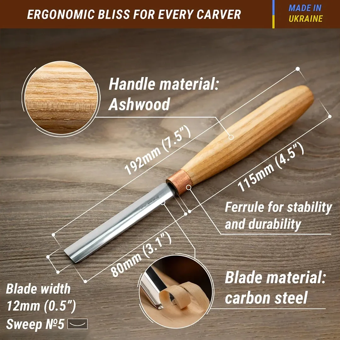 BeaverCraft Compact huljern sweep 5 12 mm kulstofstål