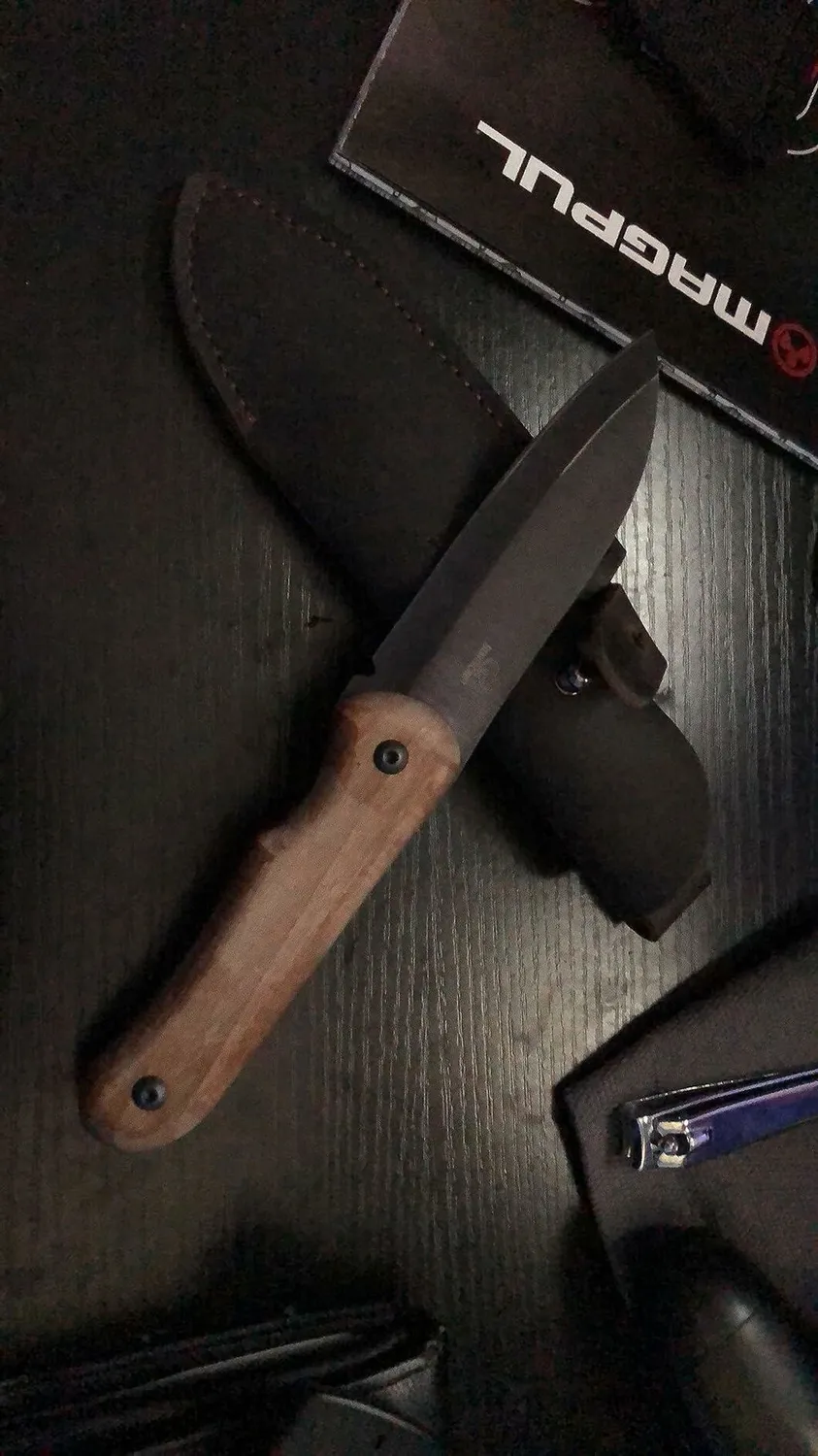 BeaverCraft Shadow BSH5 bushcraftkniv sort compact