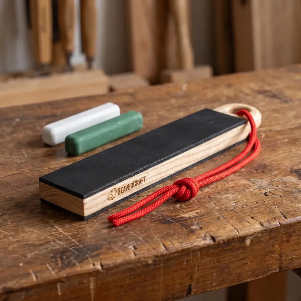 BeaverCraft LS9P2 strygestrop lomme læder 2 pasta
