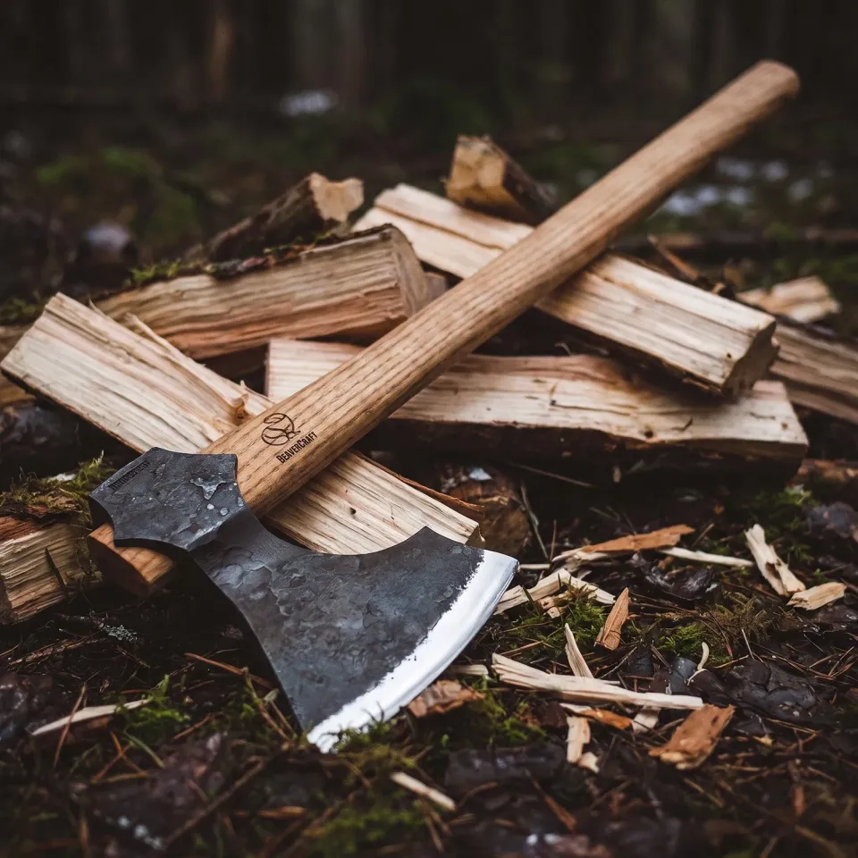 BeaverCraft AX5 huggeøkse kulstofstål ask