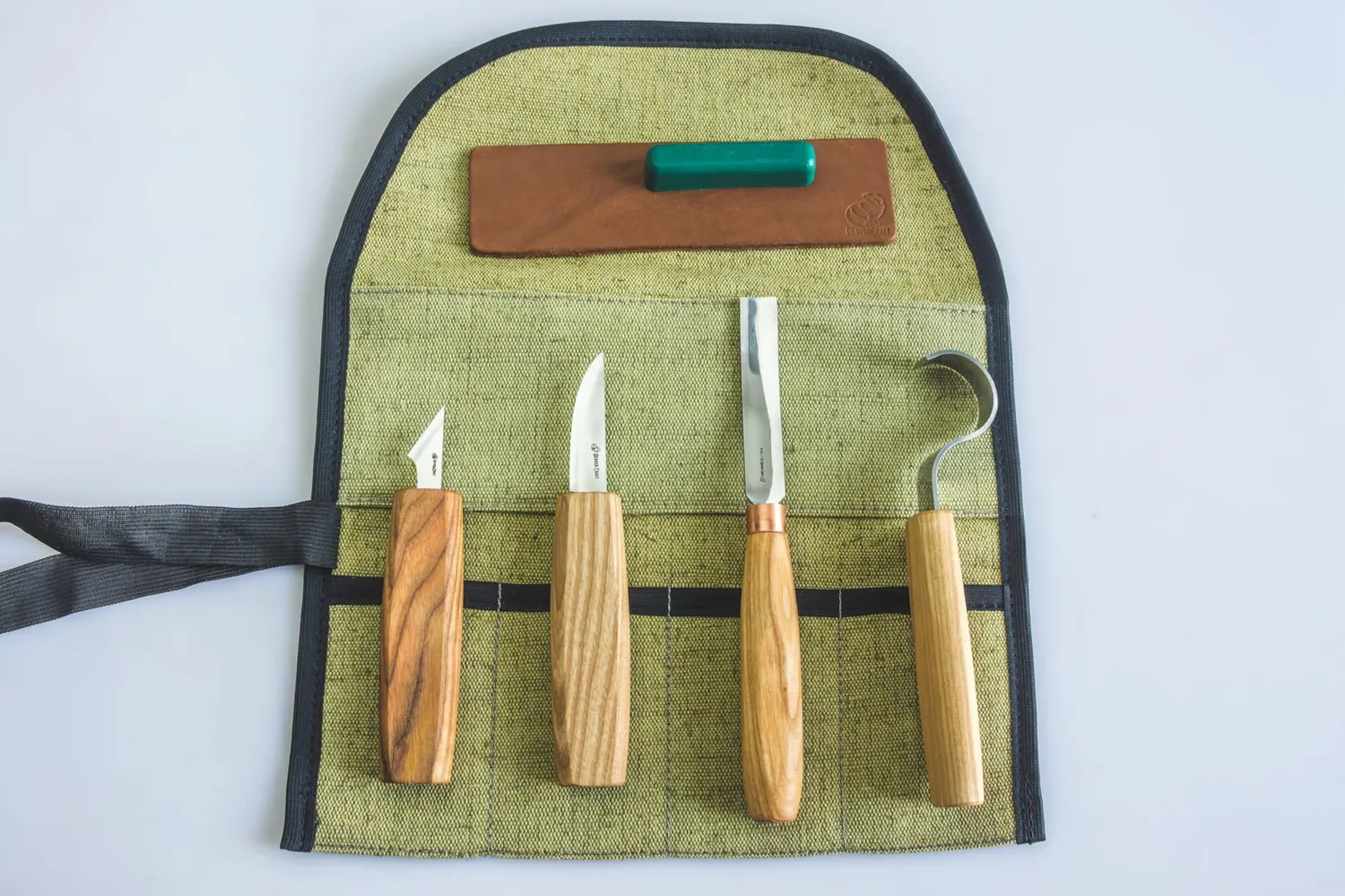 BeaverCraft S49 snitsæt ske kuksa 4 dele 1066 stål