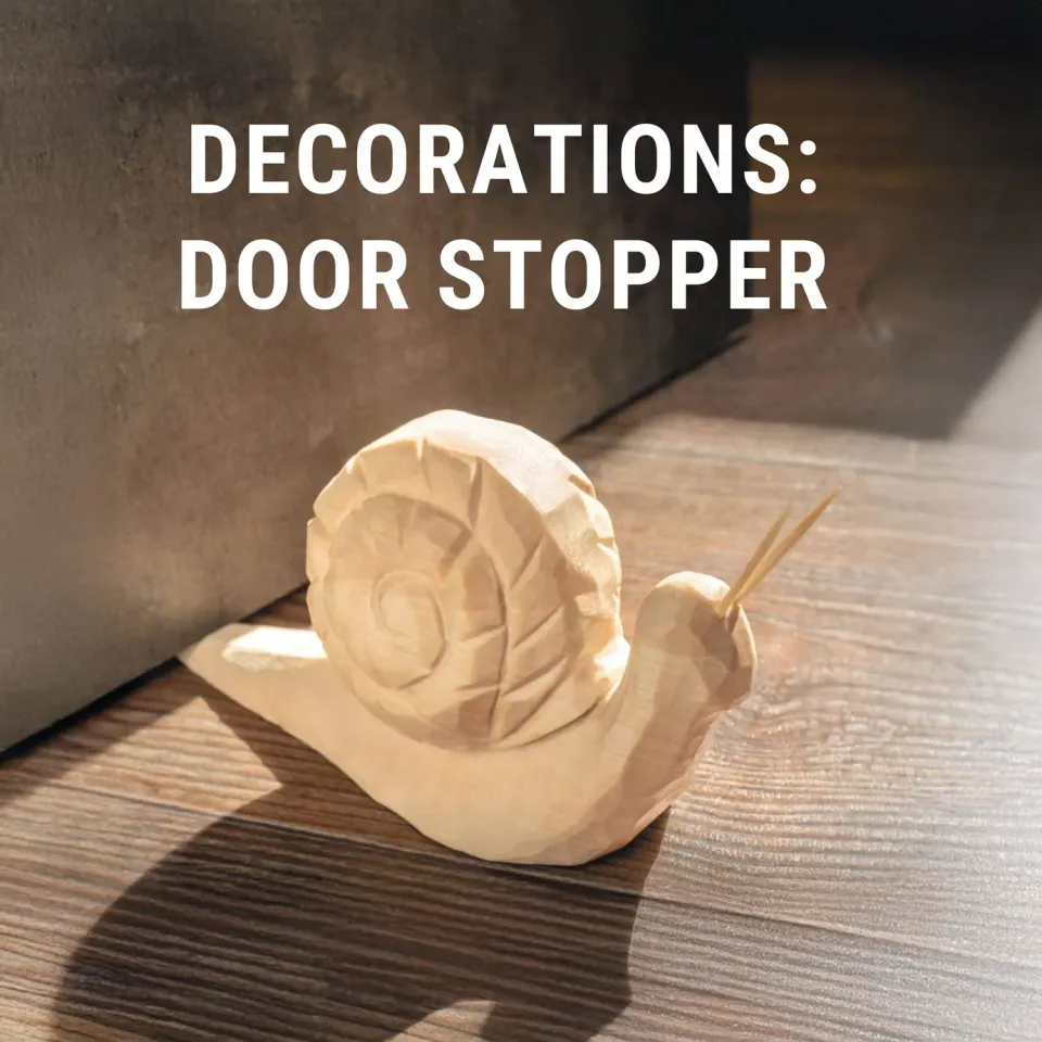 BeaverCraft snegl dørstopper skabelon PDF