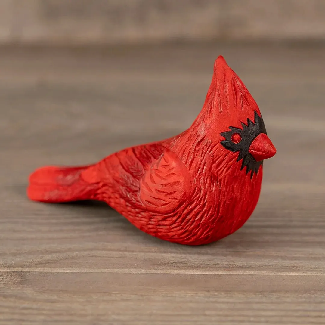 BeaverCraft Cardinal snitteemne fugl i lindetræ