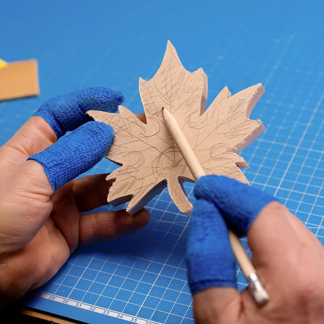 BeaverCraft Maple Leaf snittesæt ahornblad relief