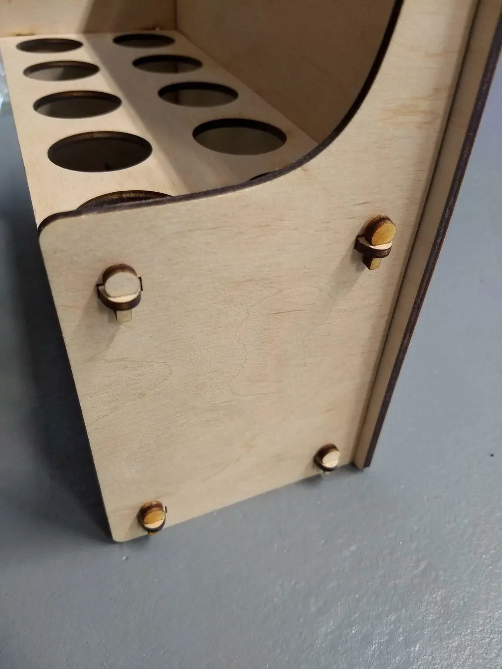 BeaverCraft værktøjsholder mørk 10 rum træ