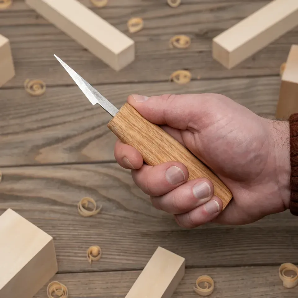 BeaverCraft C7 detaljekniv lang smal klinge