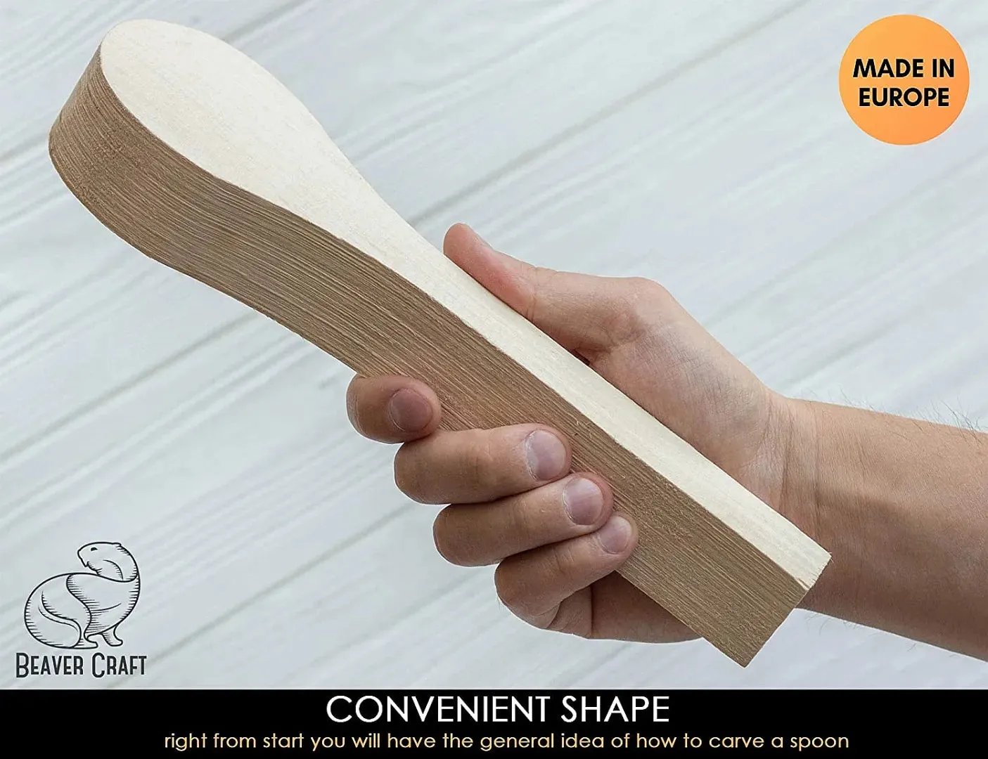 BeaverCraft skeemne snitteemne lindetræ 260mm