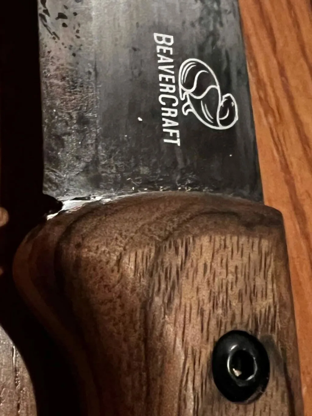 BeaverCraft BSH1 Dune bushcraftkniv højrehåndet valnød