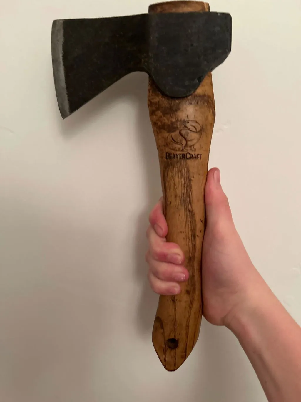 BeaverCraft AX1 snitteøkse bushcraftøkse med skede