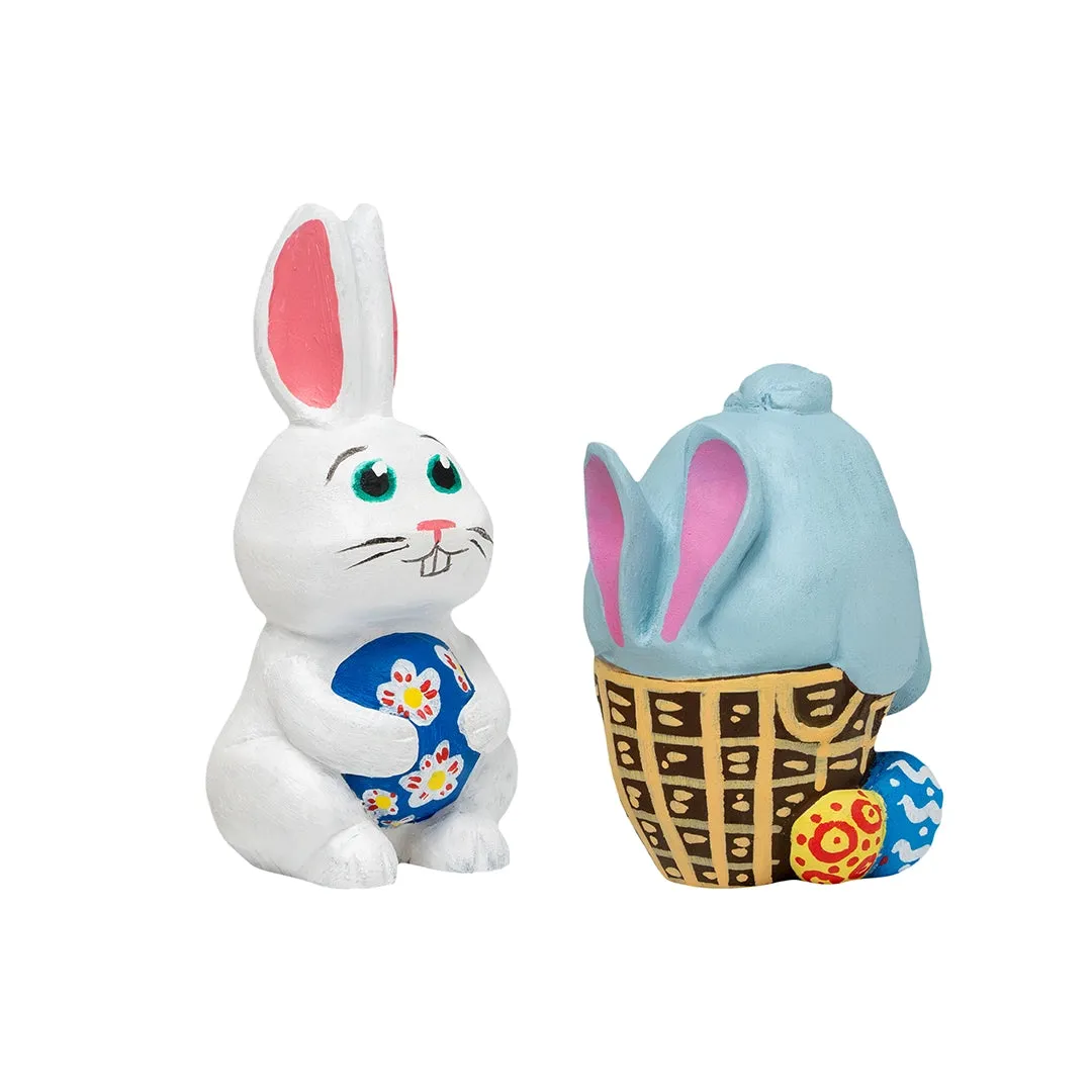 BeaverCraft Hoppy Bunnies skæresæt kaniner træ